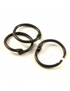 Кільця палітурні чорні 25 мм