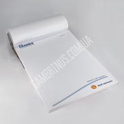 Друк блокнотів з логотипом з проклейкою торця 