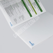 Друк блокнотів з клейовим переплетінням в обкладинці