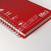 Блокноты с кашированной обложкой с логотипом