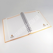 Изготовление блокнотов со скрытой пружиной в твердой обложке