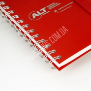 Блокнот на пружині з пластиковою обкладинкою