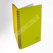 Блокнот на спіралі з логотипом