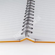 Блокнот з чорною пружиною