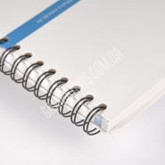 Блокнот з металевою спіраллю