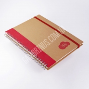 Блокноти на пружині з крафту