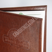 Папка зі шкірзамінника з прошивкою