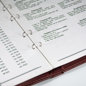 Внутрішній блок папки зі шкірзамінника на сегрегаторі