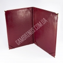 Папка зі шкірзамінника з куточками