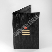 Папки для рахунку зі шкірзамінника з тисненням