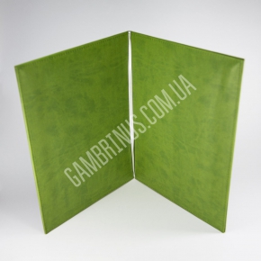 Папки зі шкірзамінника зеленого кольору